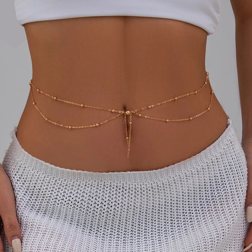 KunJoe multicouche couleur or  - Body Jewelry Dress avis et prix