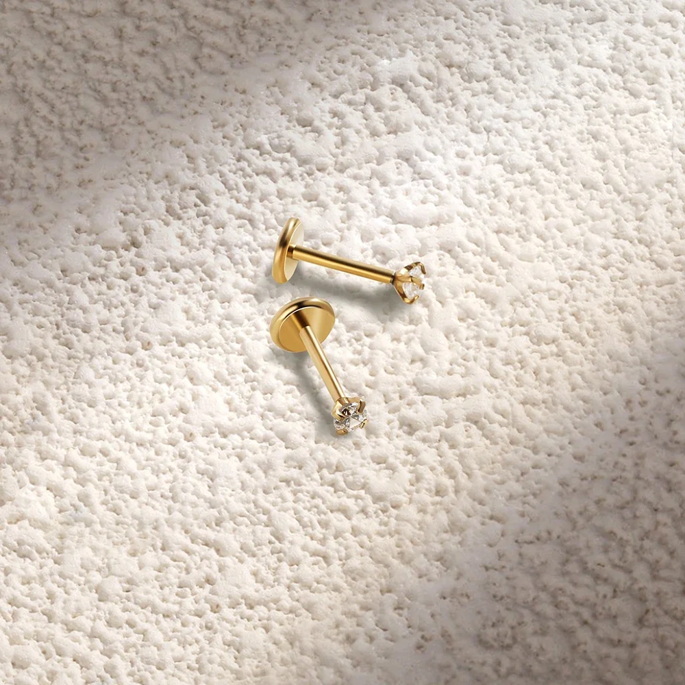 2/8 pièces en acier inoxydable - Body Jewelry Flat Back avis et prix