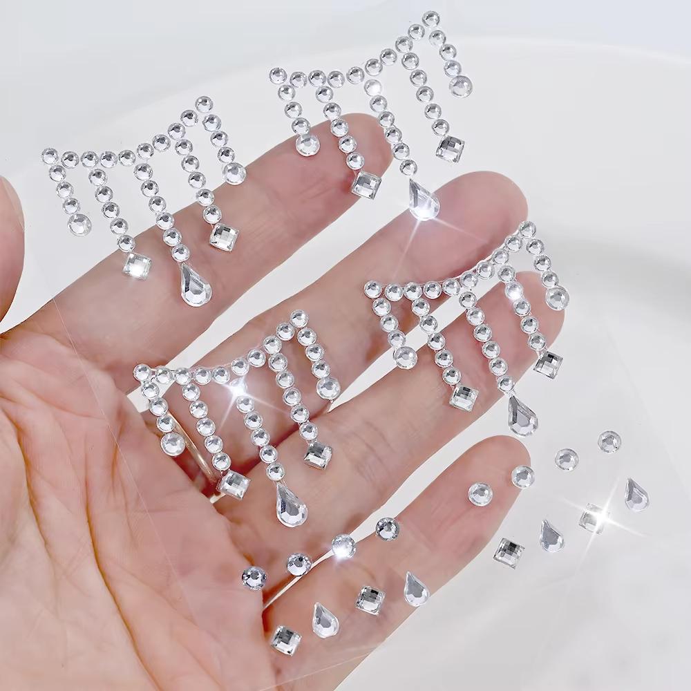 1/5 feuilles visage bijoux aut - Body Jewelry Diamond avis et prix