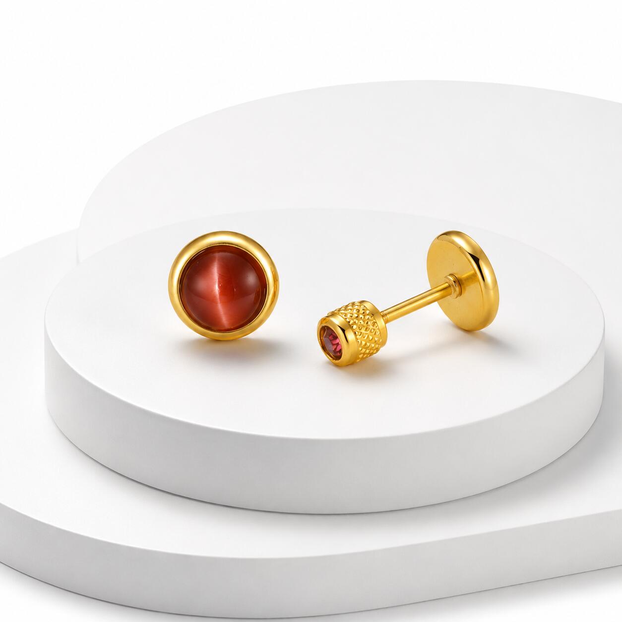 Boucles d'oreilles clous pierr - Body Jewelry Flat Back avis et prix