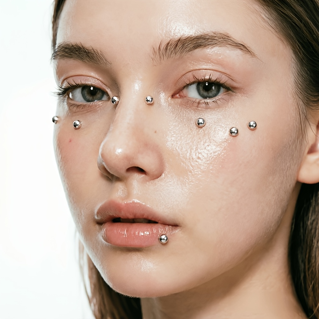 Kit de faux piercings autocoll - Body Jewelry And Piercing avis et prix