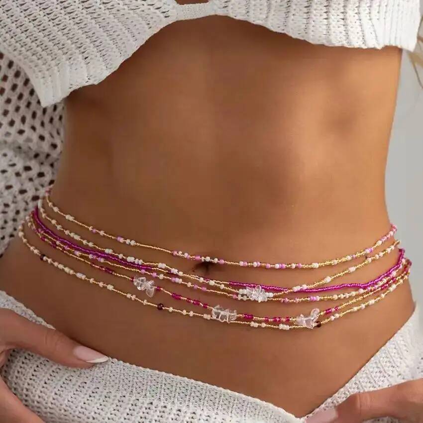 SHIXIN Lot de 6 chaînes de tai - Body Jewelry For You avis et prix